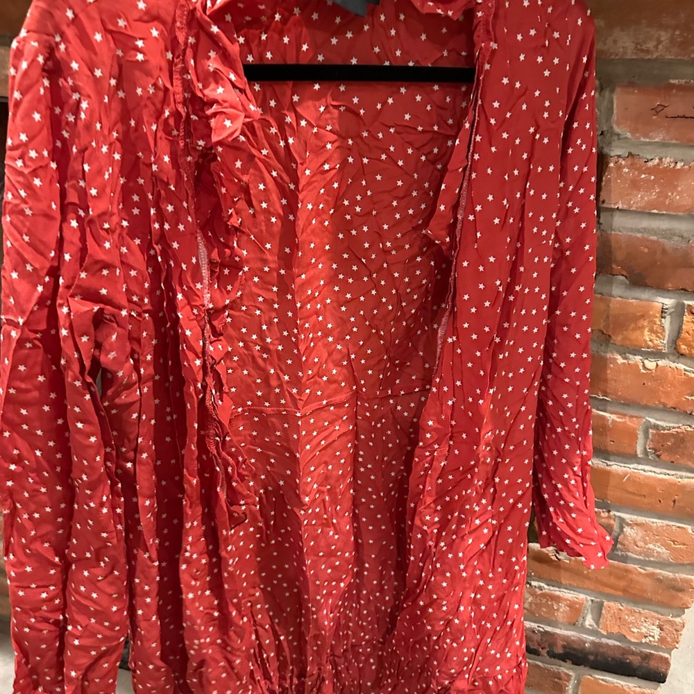 Realisation Par Red Dress with Star Pattern - Picture 3 of 3